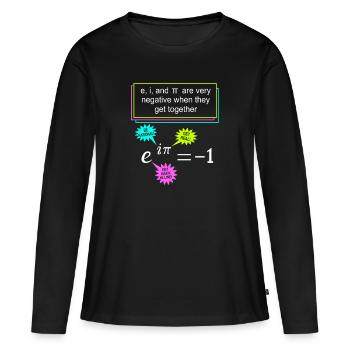 Mathematiker Mathe mathematisch Mathematik - Frauen Premium Bio Langarmshirt - Schwarz - Vorne - Julia (174cm)