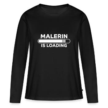 Malerin Spruch Malermeister Beruf Malerin Geschenk - Frauen Premium Bio Langarmshirt - Schwarz - Vorne - Julia (174cm)