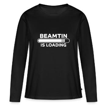 Beamtin Spruch Verbeamtung Büro Beamtin Geschenk - Frauen Premium Bio Langarmshirt - Schwarz - Vorne - Julia (174cm)