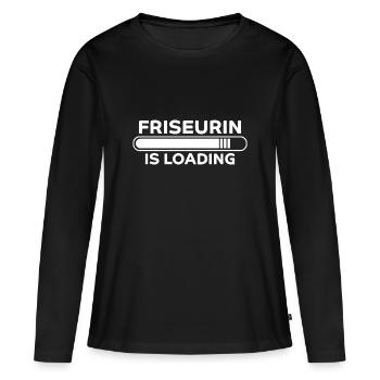 Friseurin Spruch Friseur Lustig Friseurin Geschenk - Frauen Premium Bio Langarmshirt - Schwarz - Vorne - Julia (174cm)