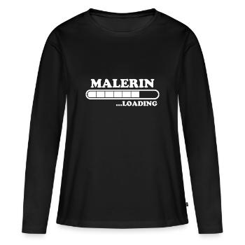 Malerin Spruch Malermeister Beruf Malerin Geschenk - Frauen Premium Bio Langarmshirt - Schwarz - Vorne - Julia (174cm)