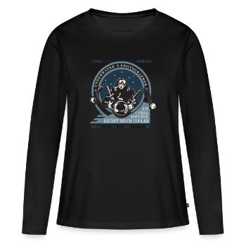 Underwater Photographer Diving - Women's Premium Organic Long Sleeve Shirt - black - Front - Julia (174cm)