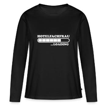 Hotelfachfrau Spruch Lustig Hotelfachfrau Geschenk - Frauen Premium Bio Langarmshirt - Schwarz - Vorne - Julia (174cm)