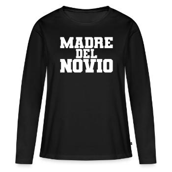 Madre del Novio Groom's Mother Wedding Gift - Women's Premium Organic Long Sleeve Shirt - black - Front - Julia (174cm)