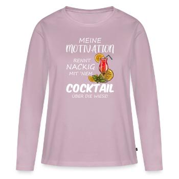 Lustiges Cocktail Spruch Ironisch Sarkastisch - Frauen Premium Bio Langarmshirt - Altrosa - Vorne - Julia (174cm)