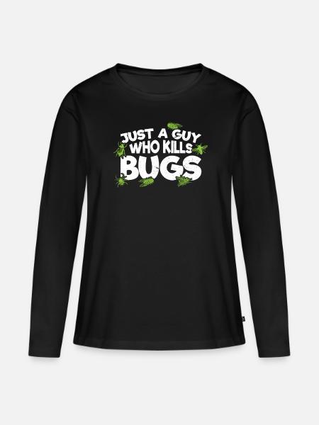 Pest Control Squad - Kammerjäger - Frauen Premium Bio Langarmshirt - Schwarz