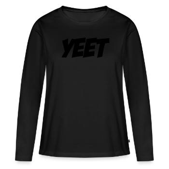 Yeet meme yeeted Slang Boy M dchen Adolescent Yee - T-shirt manches longues Premium bio Femme - noir - Devant - Julia (174cm)