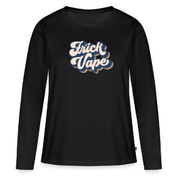 Frick Vape Retro Anti Vaping kein Vape FRICK VAPE - Frauen Premium Bio Langarmshirt - Schwarz - Vorne - Julia (174cm)