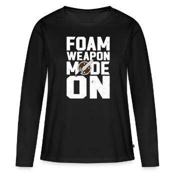 Foam Weapon Mode On - Larping - Women's Premium Organic Long Sleeve Shirt - black - Front - Julia (174cm)