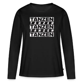TANZEN - Frauen Premium Bio Langarmshirt - Schwarz - Vorne - Julia (174cm)