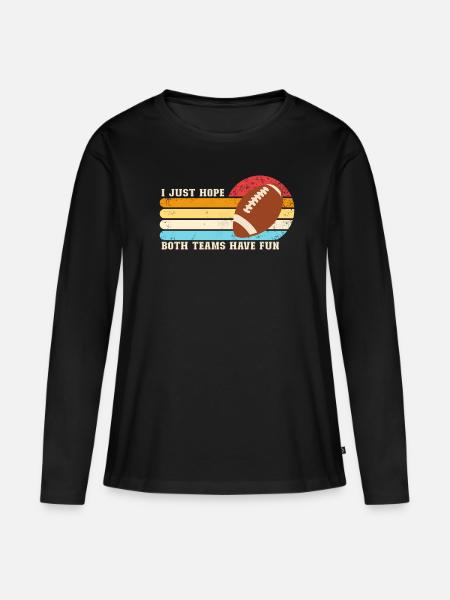 Ich hoffe nur - Frauen Premium Bio Langarmshirt - Schwarz