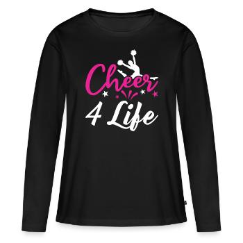 Cheer 4 Life - Women's Premium Organic Long Sleeve Shirt - black - Front - Julia (174cm)