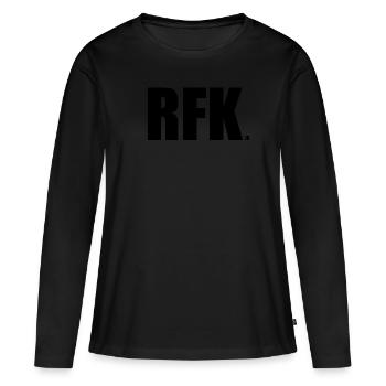 Robert Kennedy Jr. f�r Pr�sident '24 RFK Jr. 2024 - Frauen Premium Bio Langarmshirt - Schwarz - Vorne - Julia (174cm)