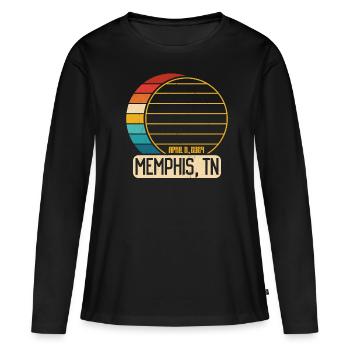 Total Solar Eclipse Tennessee Memphis EclipseMemph - Frauen Premium Bio Langarmshirt - Schwarz - Vorne - Julia (174cm)