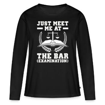 Anwalt - Frauen Premium Bio Langarmshirt - Schwarz - Vorne - Julia (174cm)