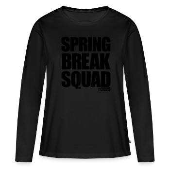 Spring Break Squad #2025 Spring Break 2025 - Frauen Premium Bio Langarmshirt - Schwarz - Vorne - Julia (174cm)