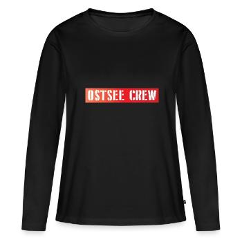 Équipage de la mer Baltique - T-shirt manches longues Premium bio Femme - noir - Devant - Julia (174cm)