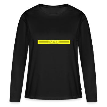 2023 Dash - Women's Premium Organic Long Sleeve Shirt - black - Front - Julia (174cm)