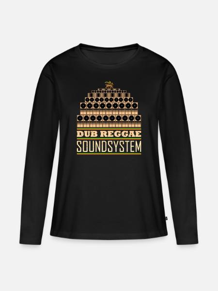 Dub reggae sound system - Women's Premium Organic Long Sleeve Shirt - black