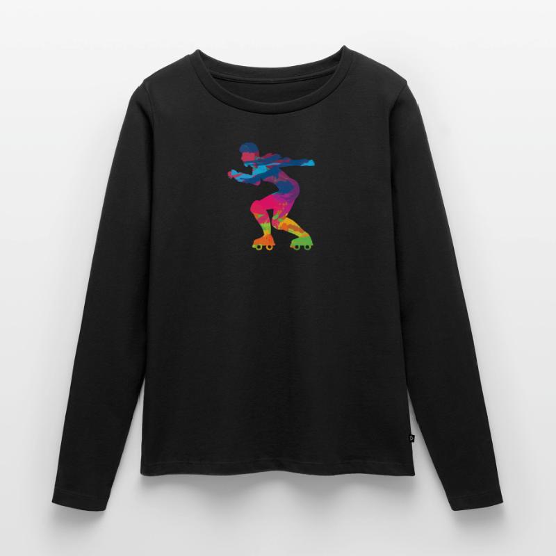 Inline Skates Inline Skating Roller Skating Women's Premium Organic Long Sleeve Shirt