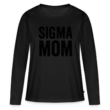 Sigma Mama - Frauen Premium Bio Langarmshirt - Schwarz - Vorne - Julia (174cm)