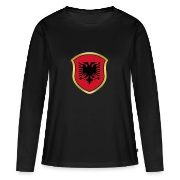 World Champion Champion 2018 wm team Albania png - Women's Premium Organic Long Sleeve Shirt - black - Front - Julia (174cm)