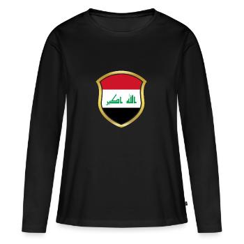 Champion Coupe du Monde 2018 équipe wm Irak .png - T-shirt manches longues Premium bio Femme - noir - Devant - Julia (174cm)