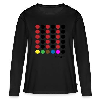 Snooker #147sf - Frauen Premium Bio Langarmshirt - Schwarz - Vorne - Julia (174cm)