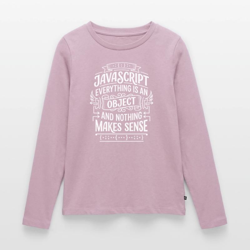JavaScript: Alles ist ein Objekt Frauen Premium Bio Langarmshirt