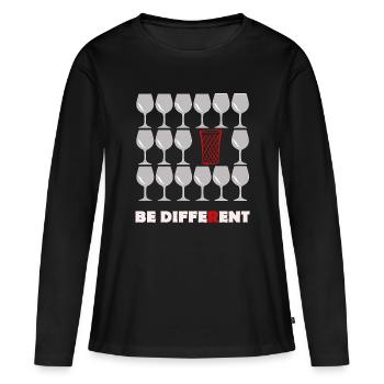 Cider, Äbbelwoi, Bembel - Women's Premium Organic Long Sleeve Shirt - black - Front - Julia (174cm)