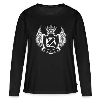 Taschenmesser Schild - Frauen Premium Bio Langarmshirt - Schwarz - Vorne - Julia (174cm)