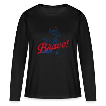 Asterix & Obelix Bravo! Design Du Personnages - T-shirt manches longues Premium bio Femme - noir - Devant - Julia (174cm)