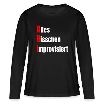 Examens du baccalauréat réussis, les élèves font la fête ! - T-shirt manches longues Premium bio Femme - noir - Devant - Julia (174cm)