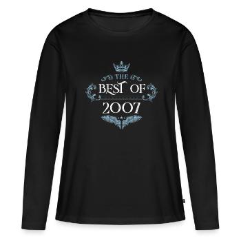 2007 best of - Women's Premium Organic Long Sleeve Shirt - black - Front - Julia (174cm)
