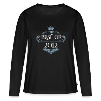 2012 best of - Women's Premium Organic Long Sleeve Shirt - black - Front - Julia (174cm)