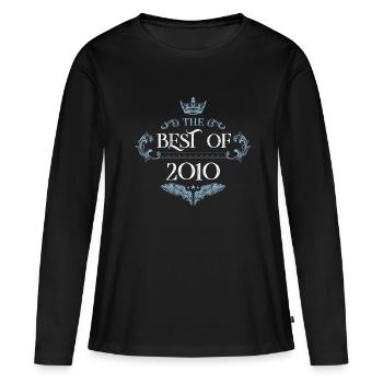 2010 best of - Women's Premium Organic Long Sleeve Shirt - black - Front - Julia (174cm)