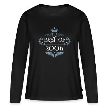 2006 best of - Women's Premium Organic Long Sleeve Shirt - black - Front - Julia (174cm)