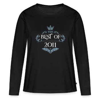 2011 best of - Women's Premium Organic Long Sleeve Shirt - black - Front - Julia (174cm)