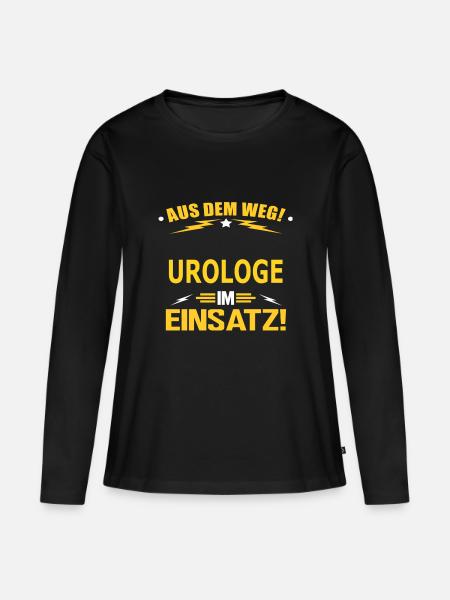 UROLOGE - Frauen Premium Bio Langarmshirt - Schwarz