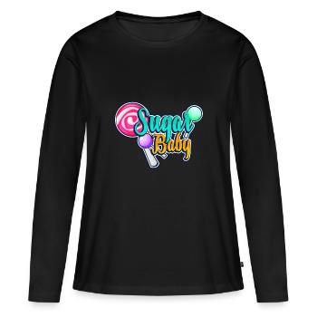 Sugar baby - Women's Premium Organic Long Sleeve Shirt - black - Front - Julia (174cm)