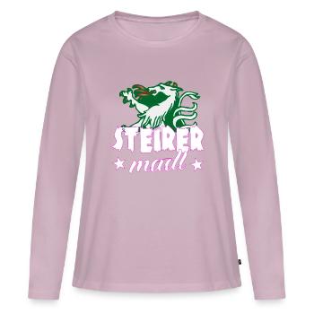 Steirer Madl - Frauen Premium Bio Langarmshirt - Altrosa - Vorne - Julia (174cm)