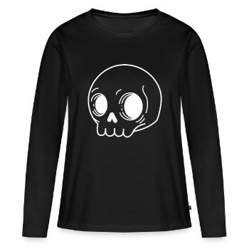 grue 2 négative - T-shirt manches longues Premium bio Femme - noir - Devant - Julia (174cm)