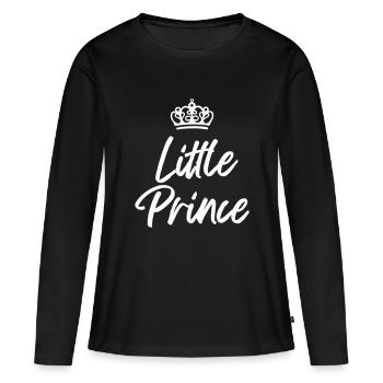 Prinz - Frauen Premium Bio Langarmshirt - Schwarz - Vorne - Julia (174cm)