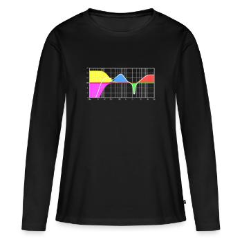 Parametrischer Equalizer - Tontechnik - Frauen Premium Bio Langarmshirt - Schwarz - Vorne - Julia (174cm)