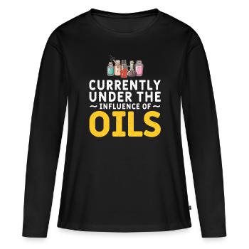 Essential Oils Essential Oils Naturopath Oil - Women's Premium Organic Long Sleeve Shirt - black - Front - Julia (174cm)