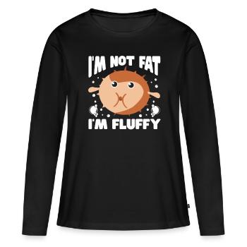 Poisson-tampon poisson-tampon Poisson Ballon Poissons - T-shirt manches longues Premium bio Femme - noir - Devant - Julia (174cm)