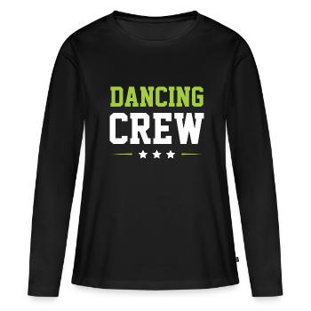 Dancing Crew - Frauen Premium Bio Langarmshirt - Schwarz - Vorne - Julia (174cm)