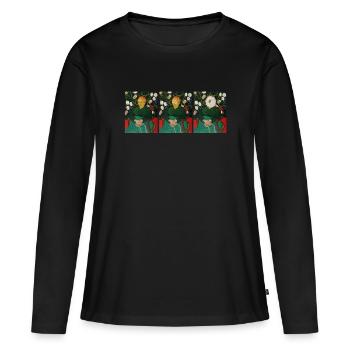 Funny Van Gogh Van Goghing Van Gone - Women's Premium Organic Long Sleeve Shirt - black - Front - Julia (174cm)