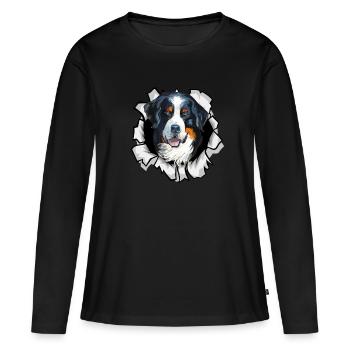 Berner Sennenhund - T-shirt manches longues Premium bio Femme - noir - Devant - Julia (174cm)