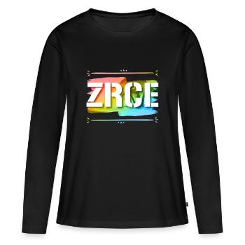 Zrce - Frauen Premium Bio Langarmshirt - Schwarz - Vorne - Julia (174cm)